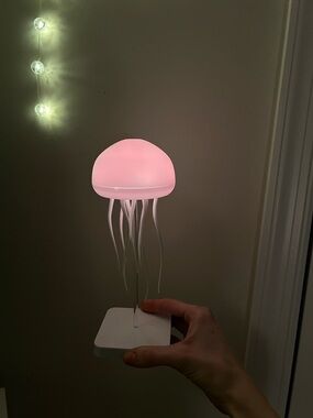 Pink Jellyfish Table Lamp - Soft Ambient Light